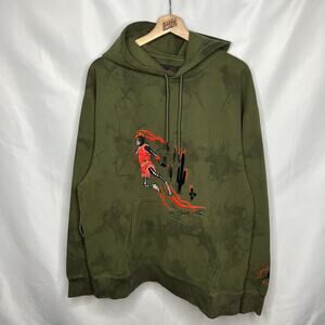 Travis Scott Cactus Jack Nike Air Jordan Brand Astroworld Washed Suede Hoodie L